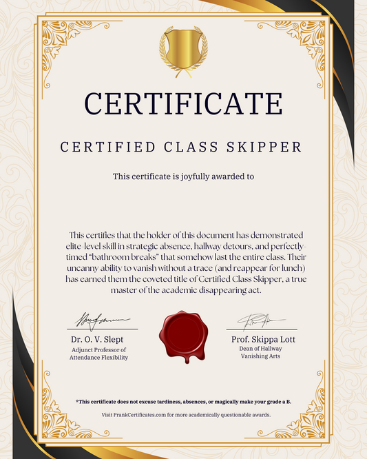 Certified Class Skipper