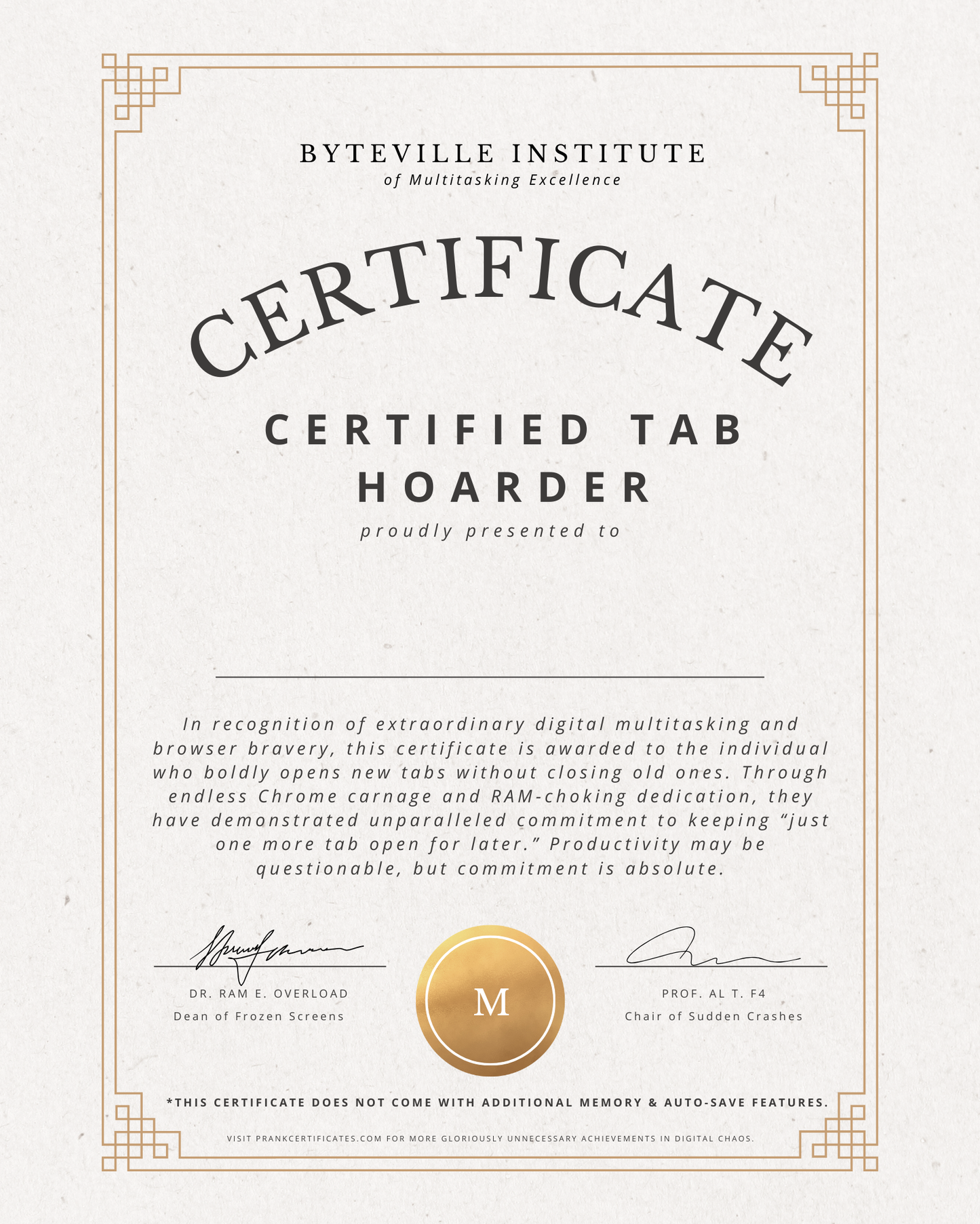 Certified Tab Hoarder