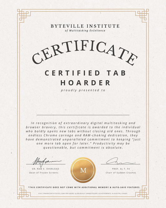 Certified Tab Hoarder