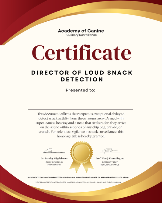 Director of Loud Snack Detection (For Pets)
