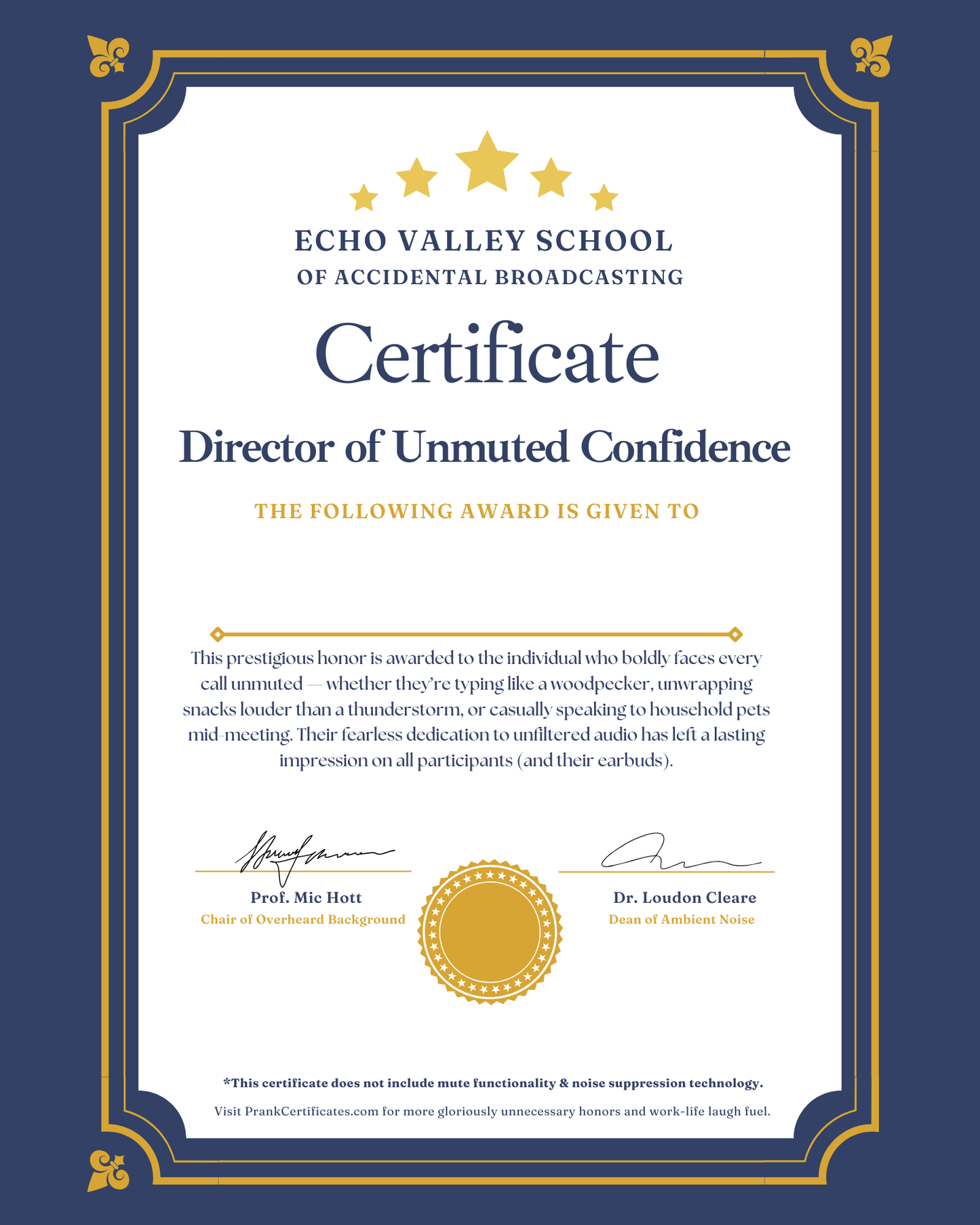 Director of Unmuted Confidence