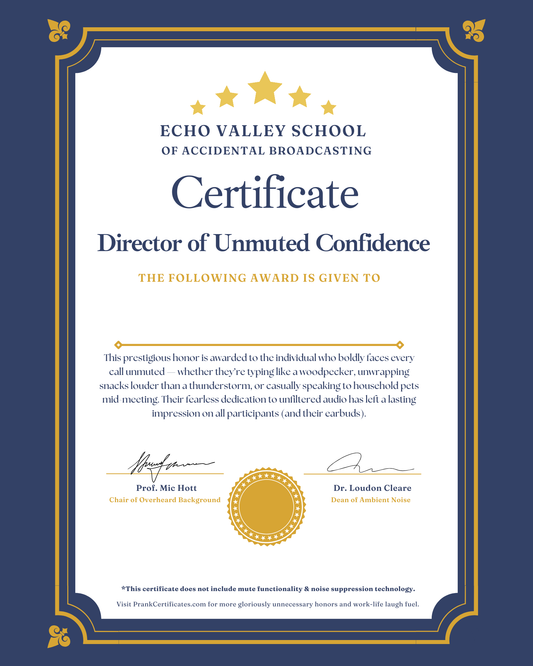 Director of Unmuted Confidence