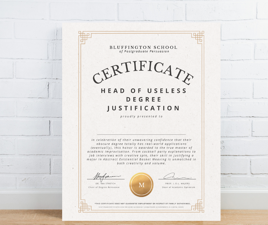 Head of Useless Degree Justification