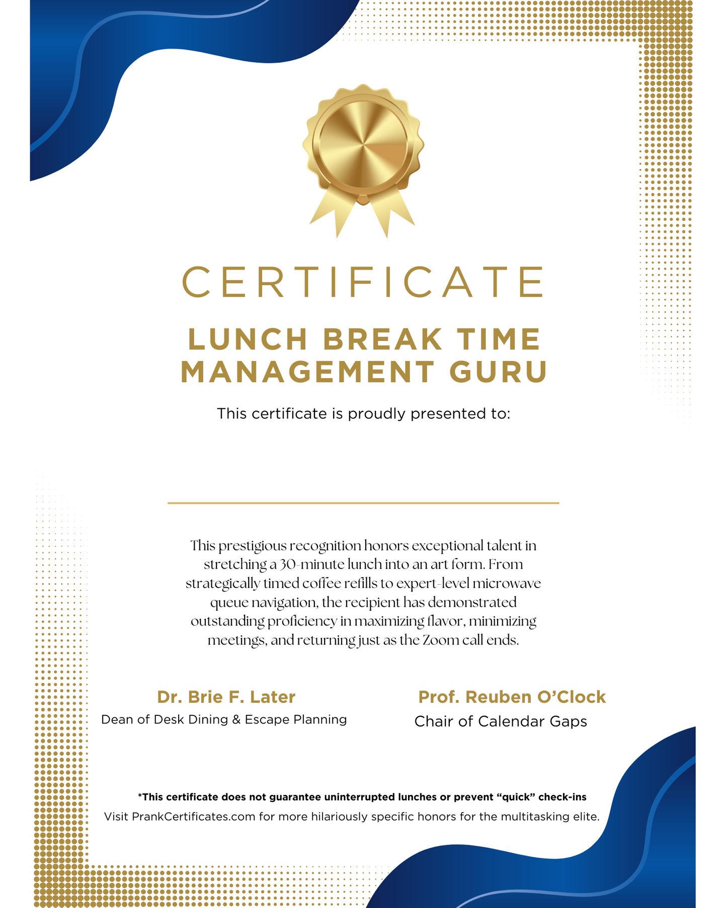 Lunch Break Time Management Guru
