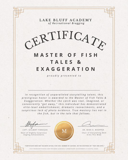 Master of Fish Tales & Exaggeration