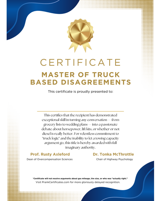 Master of Truck-Based Disagreements