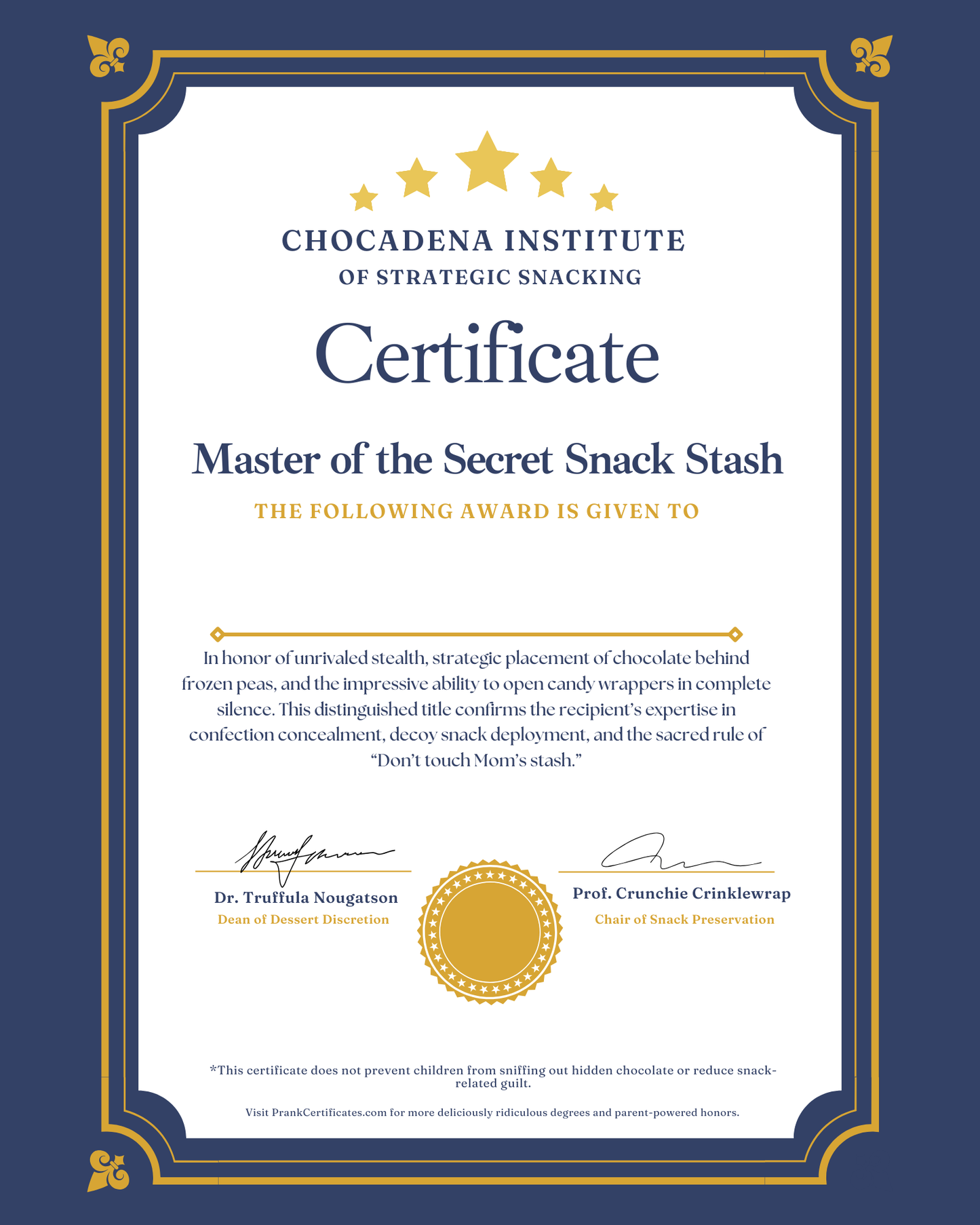 Master of the Secret Snack Stash