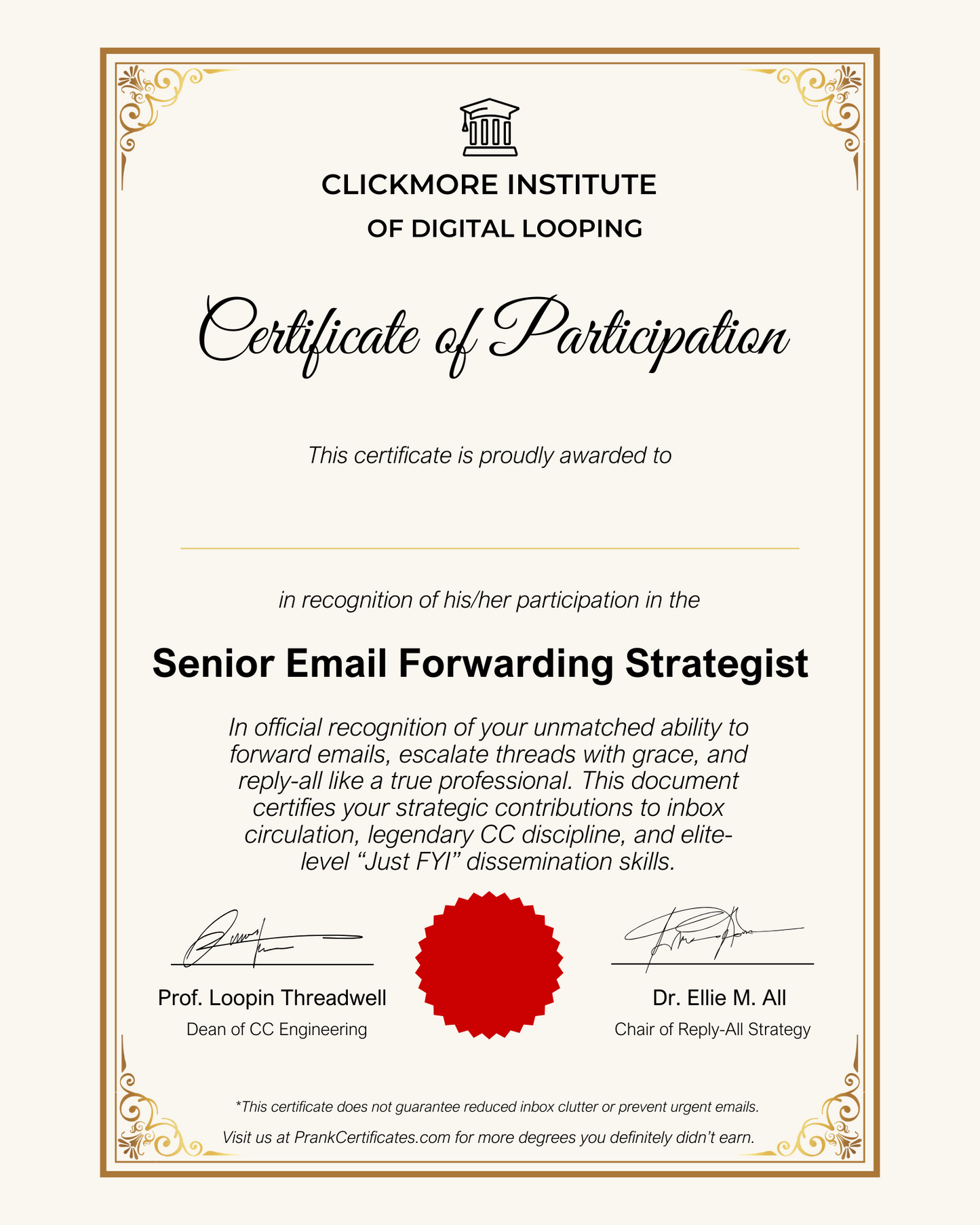 Senior Email Forwarding Strategist