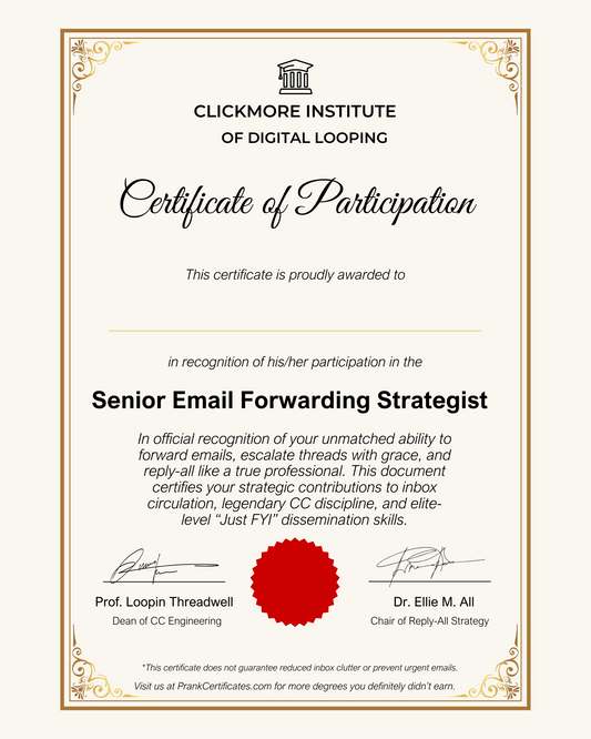 Senior Email Forwarding Strategist
