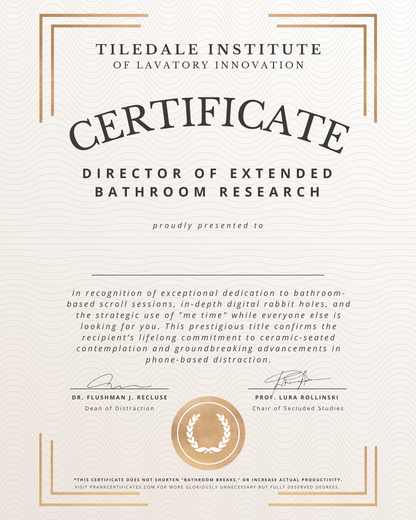Director of Extended Bathroom Research