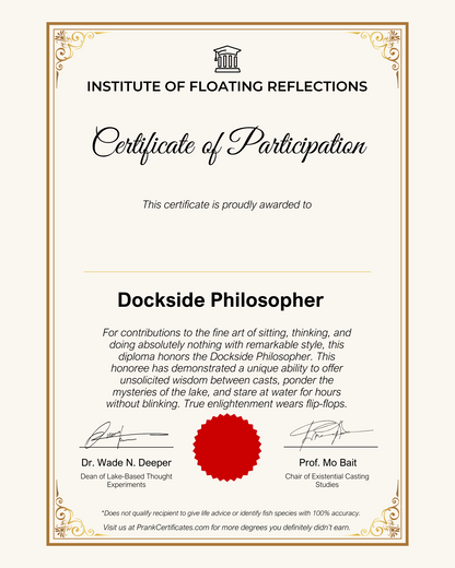 Dockside Philosopher