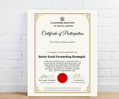 Senior Email Forwarding Strategist