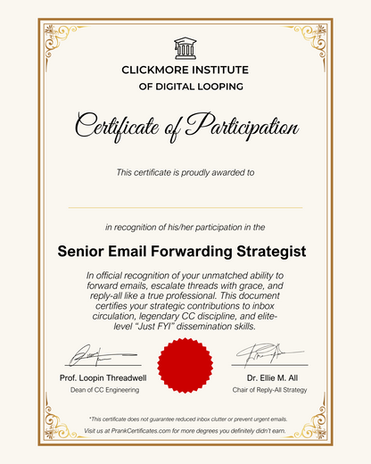Senior Email Forwarding Strategist